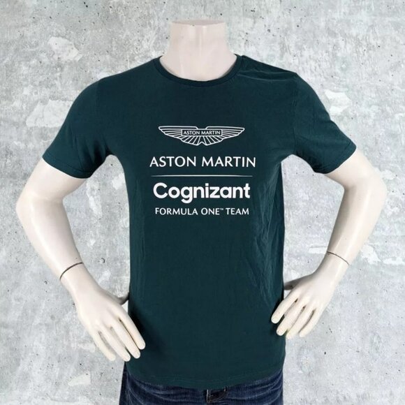 Aston Martin T Shirt Size Small Tee Cognizant Formula One Team Pelmark - Picture 1 of 5
